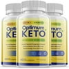 (3 Pack) Optimum Keto - Supplement for Weight Loss - Energy & Focus Boosting Dietary Supplements for Weight Management & Metabolism - Advanced Fat Burn Raspberry Ketones Pills - 180 Capsules