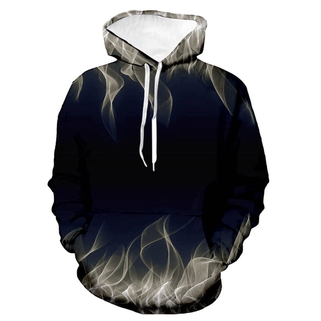 Penkiiy Chandails à Capuchon Graphiques Colorés Unisexes Impression 3D Chandail Cool Design Cool avec Poche pour Hommes et Femmes TP Gris