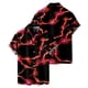 thumbnail image 3 of Camisas s Para Hombre Nueva impresión 3d Impresión digital Camisa de manga corta suelta informal (Red, M), 3 of 4