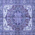 thumbnail image 1 of Ahgly Company Indoor Square Persian Blue Traditional Area Rugs, 4' Square, 1 of 4