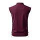 thumbnail image 4 of 2025 Camisa hippie de playa sin mangas para hombre - Mezcla de lino, cuello alto, ligera - Boho veraniego, S-XXL, 4 of 5