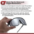 thumbnail image 6 of Unique Bargains 1 Set Motorcycle Riding Goggles Anti-glare Tri-Acetyl Cellulos PC UV400 Cycling Sunglasses Silver Tone Gray Lens Black Frame, 6 of 6