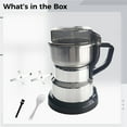 thumbnail image 5 of Multifunctional Electric Coffee and Grain Grinder, 15.9 oz (450 g) Capacity, Eight-Blade Design, Stainless Steel Body, Includes Extra Blade Set, Electric Spice Grinder for Home Use, 5 of 5