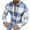 Blue, variant on DDAPJ pyju Mens Plaid Dress Shirt Slim Fit Long Sleeve Casual Button Down Shirts Wrinkle Fress Business Office Shirt Lightweight Gingham Shirts Blue XXXL