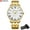 Ivory, variant on CURREN New Luxury Brand Mens Watches Casual Business Quartz Wristwatches with Roman Numbers Simple Style Stainless Steel Clock