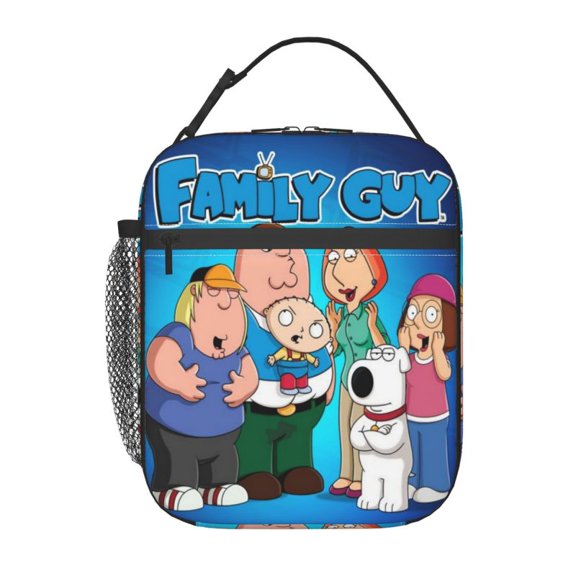 Family Cartoon Guy Lunch Box Lunch Bag Insulated Reusable Lunch Tote Bag Cooler Tote Bag For Men Women