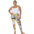 thumbnail image 5 of White Mark Women's Plus Size Casual Tropical Leggings, 5 of 5