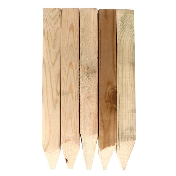 MesaSe 5 Pcs Wood Pile Garden Supplies Ground Stake Wooden Pillar Post for Fence Posts