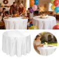 thumbnail image 2 of Solid Color Cloth For Dining Restaurant Party Banquet Event Polyester Cover Washable And Tablecloth to Color for Kids Tablecloth with Flannel Backing Outdoor Tablecloth Camping Cover Teal And, 2 of 4