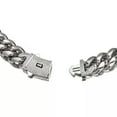 thumbnail image 3 of 6-14mm Hip Hop Stainless Steel Miami Cuban Link Chain Necklace Silver Color, 3 of 5