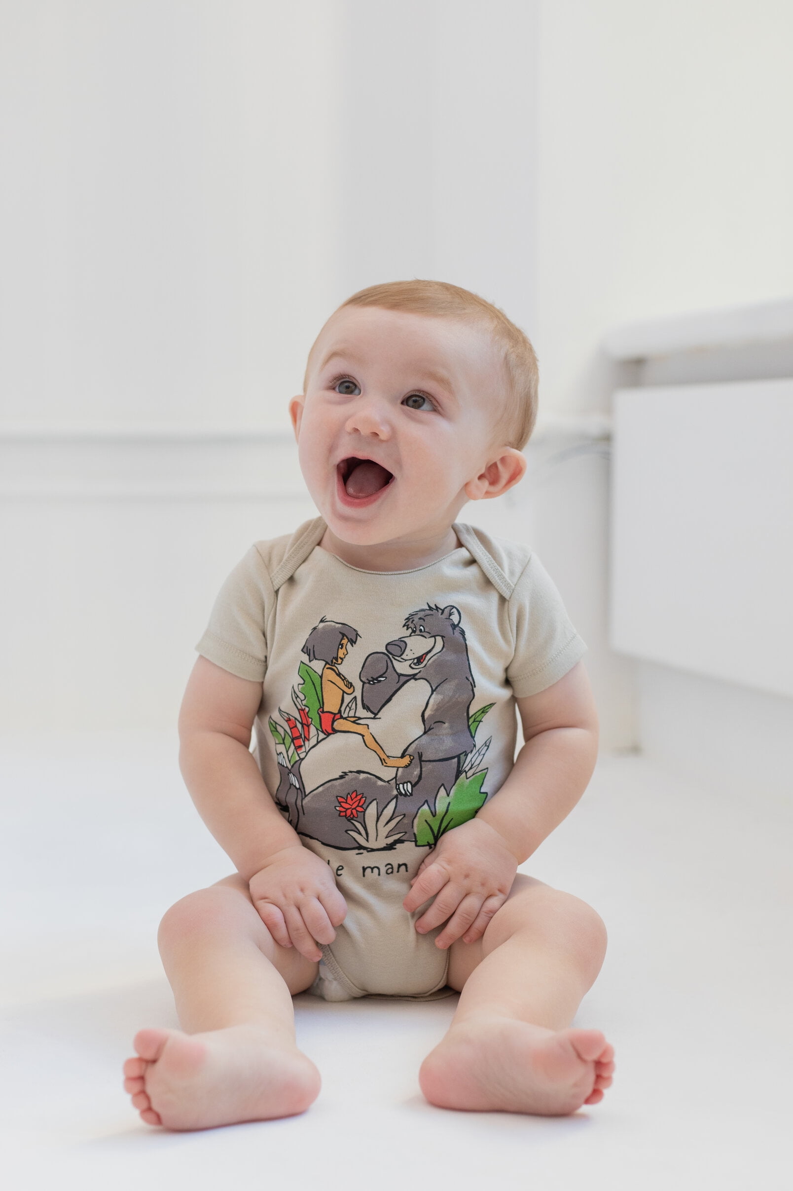 Disney Classics Baby Boys' 5-Pack One Piece Bodysuits Navy Red Blue Grey