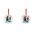 thumbnail image 2 of (Clearance) pdqouc Personalized Christmas Accessories Holiday Pendant Santa Doll Xmas Tree Decor Plastic Round 2020 Memorial Year Xmas Tree Decor Pendant Christmas Hanging Ornament (Family of 3), 2 of 9