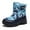 Sky Blue, variant on Huowey Child Kids Winter Shoes Casual Fashion Outdoor School Warm Snow Boots for Boys and Girls