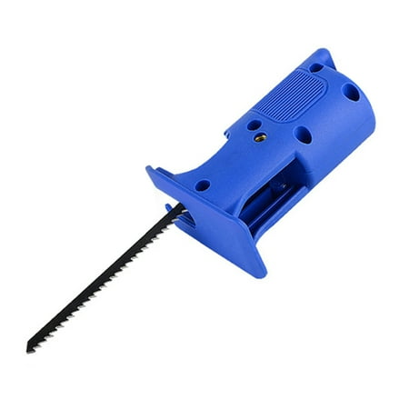 

FTjfrsbc Electric Drill Modified Woodworking Electric Reciprocating Jig Saw (Blue)