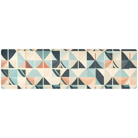 Rectangle Pot Holders Trivets Non-slip Hot Pads Long Hot Mats Potholders Table Runner for Kitchen Abstract Grids