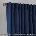 thumbnail image 4 of 3S Brother's Extra Long Room Darkening 228" Length Faux Velvet Navy Blue Curtain Drapes - Hanging Back Tab 5-25 Feet Custom Made ( 1 Panel ) - Made in Turkey (52"Wx228"L), 4 of 5