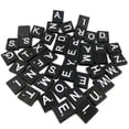 thumbnail image 3 of transparent white Silkscreen Letters And Number On Black Wooden Block Crafting Accessory, 3 of 7