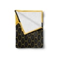 thumbnail image 2 of Honey Soft Flannel Fleece Throw Blanket, Illustration of Honeycomb Hexagons Dripping Honey Organic Beehive, Cozy Plush for Indoor and Outdoor Use, 70" x 90", Yellow Grey, by Ambesonne, 2 of 5