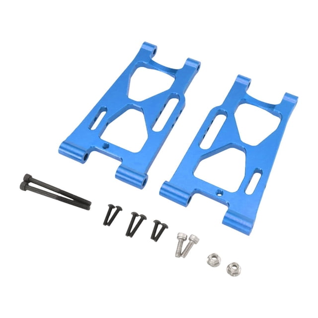 2 piezas de brazo de suspensión inferior trasero para radiocontrol, herramienta profesional para modificación de brazos de suspensión. Azul