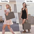 thumbnail image 6 of Large Capacity Tote Bag,Gray Buffalo Geometric Pattern Handbag Fashion Luxury Tote Bag,15.7"x13"x 5.1" Inches,Laptop Compatible, 6 of 6
