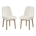 thumbnail image 2 of Jada Dining Chair 2-Pack in Linen Fabric with Oak Finish Wood, 2 of 11