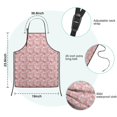 thumbnail image 7 of Pink Christmas Snowman Pattern Kids Aprons for Girls and Boys,Adjustable Neck Strap Toddler Aprons for Kids Cooking Baking, 7 of 7