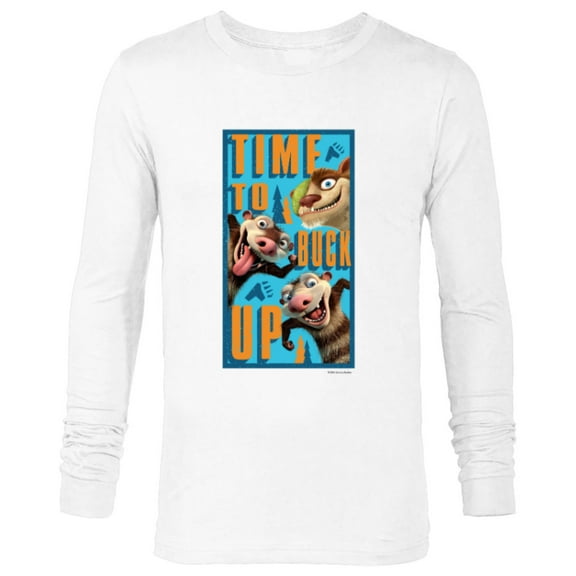 The Ice Age Adventures of Buck Wild Time To Buck Up - Long Sleeve T-Shirt for Men - Customized-White