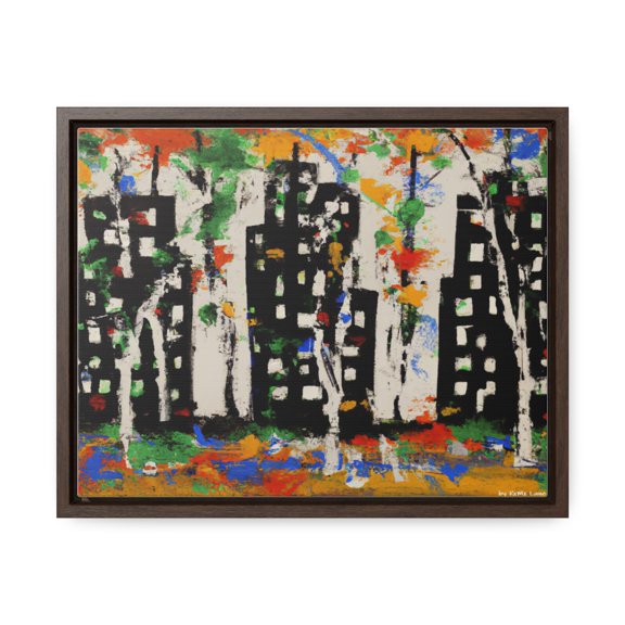 City Buildings by KxMx Lane Gallery Canvas Wraps, Horizontal Frame