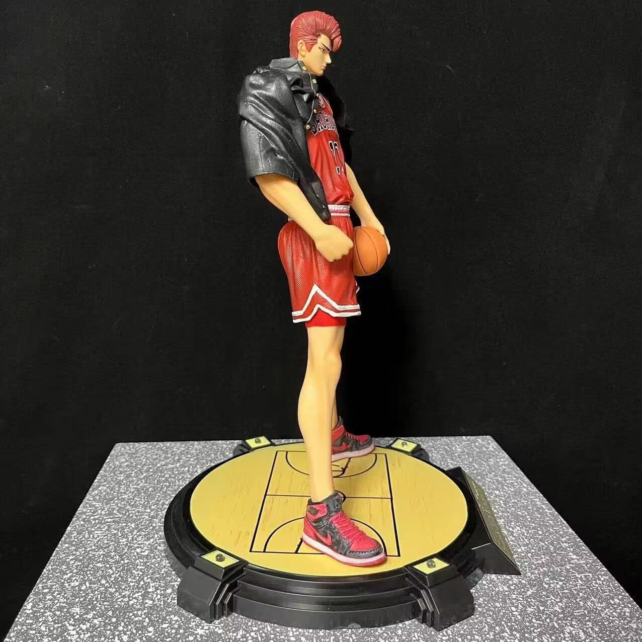 Sakuragi Figure Standing Replacement Head Sakuragi Hanamichi Anime Figures 33cm/12.9inch PVC Characters Souvenirs for Anime Fans Gifts