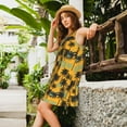 thumbnail image 2 of Logiee Hawaii Palms Print Summer Dresses for Women,Beach Sleeveless Flowy Pocket Tshirt Tank Sundresses,Women's Sleeveless Dress, 2 of 7