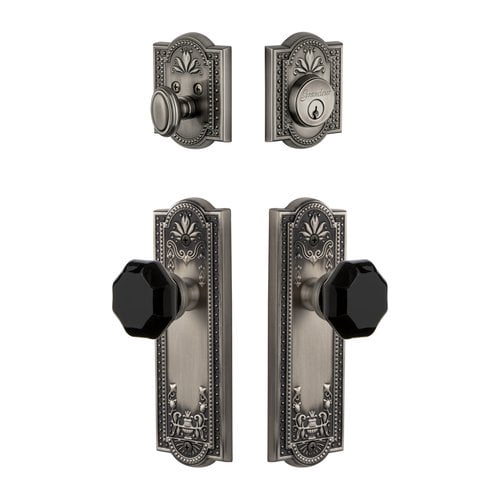 Grandeur 851357 Parthenon Solid Brass Rose Single Cylinder Keyed Entry Deadbolt And