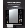 thumbnail image 2 of VEVOR Bathroom Vanity Light Bar 24.02-Inch 18W LED Modern Light Fixture Over Mirror, 2 of 9