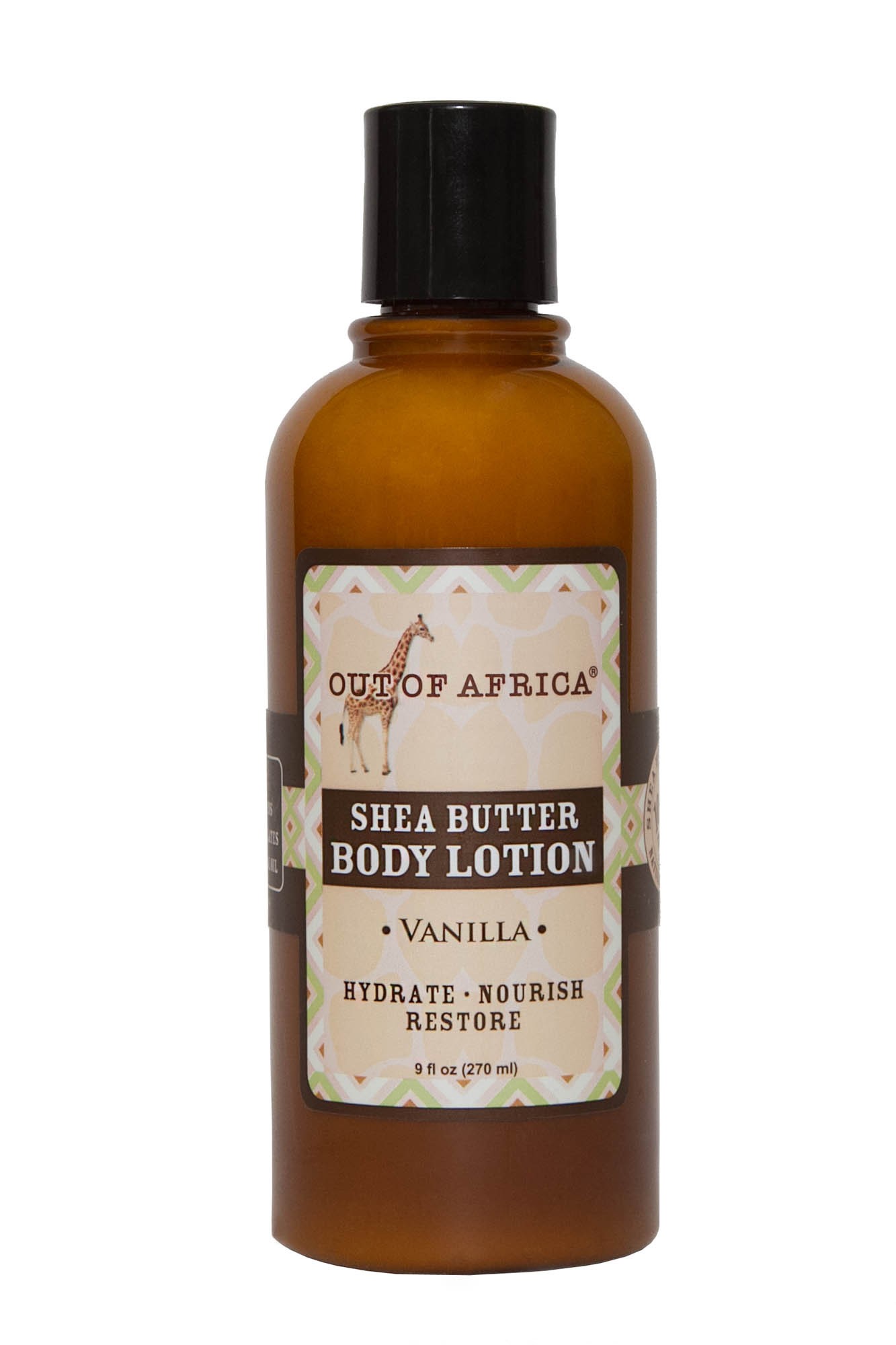 Out Of Africa Body Lotion with Organic Shea Butter, Tropical Vanilla, 9