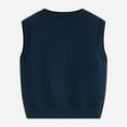 thumbnail image 5 of Toddler Sweater Vest 100% Cotton School Uniform Vests for Girls Boy Toddler Kids Knit Pullover Sweater For Boys 7-8 Girls Winter Outfits Size 6, 5 of 9