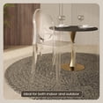 thumbnail image 5 of LeisureMod Marion Mid-Century Modern Acrylic Dining Chair, Stackable Plastic Accent Chair for Dining Room and Kitchen, Set of 2 (Clear), 5 of 9