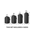 thumbnail image 3 of 4X Lens Pouch Set Lens Case Bag for Canon Nikon Sony Panasonic Pentax Olympus Fuji Leica Sigma Tamron DSLR Camera Lens - Size: Small, Medium, Large and Extra Large, 3 of 7