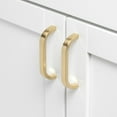 thumbnail image 3 of GlideRite 3-3/4 in. (96mm) Center-Center Curved Cabinet Bar Pull, Champagne Gold - 4843-96-CHPG, 10 Pack, 3 of 3