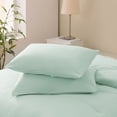 thumbnail image 5 of Exclusivo Mezcla Boho Pom Pom Ball Fringe Queen Comforter Set, 3 Pieces Aqua Blue Lightweight Down Alternative Bedding Comforter Sets for All Seasons (1 Comforter and 2 Pillowcases), 5 of 9