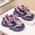 thumbnail image 4 of Otqutp Running Shoes for Boys Girls Lace-Up Athletic Chunky Casual Sneakers Non-Slip Gym Walking Sports Performance Shoes, 4 of 7