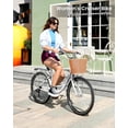 thumbnail image 6 of MOPHOTO 26'' 7 Speed Beach Cruiser Bike Bicycle for Women with Basket & Lock, Lightweight Step Through City Bikes, Commuter Bicycle for Adults Ladies, 6 of 7