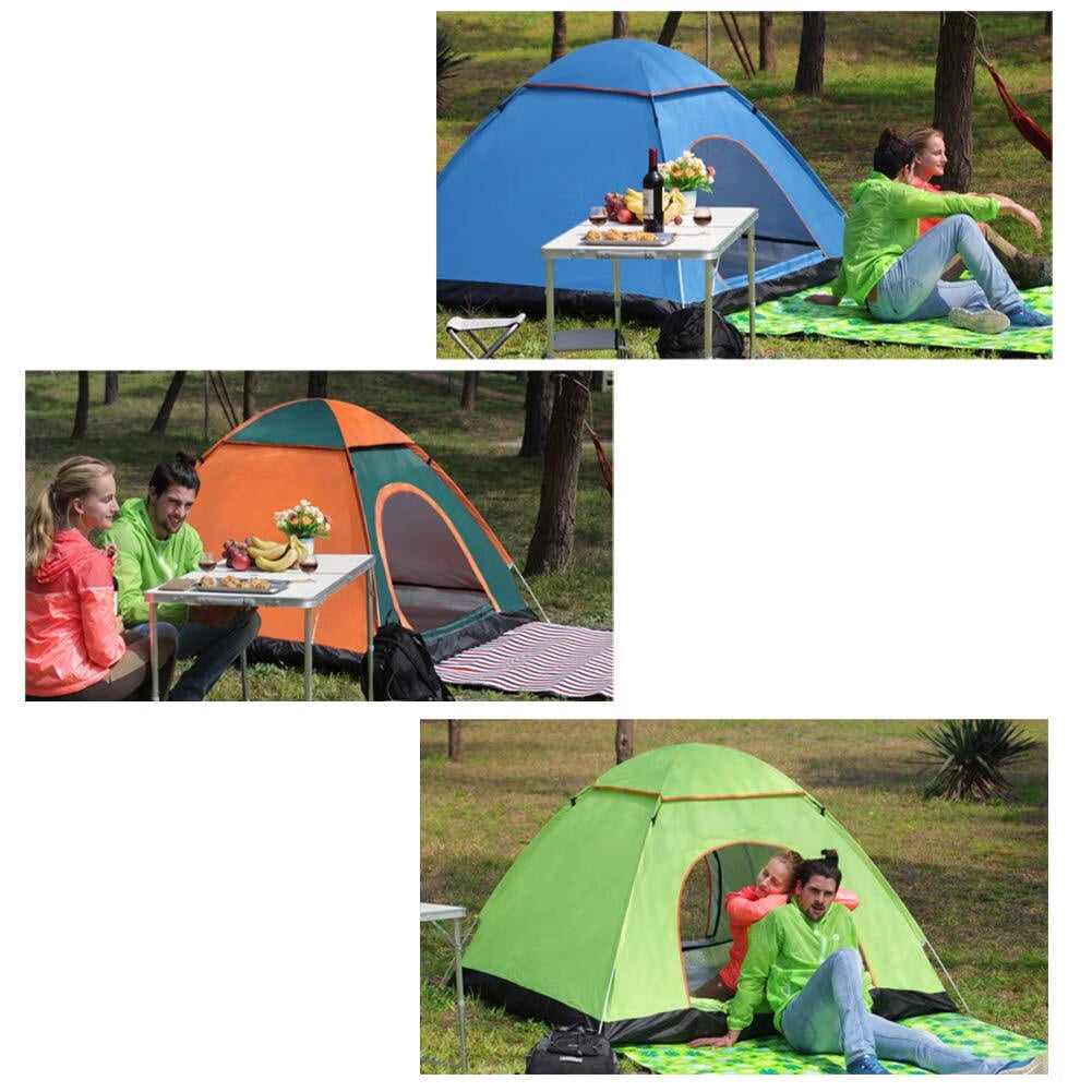 2 Person Instant Pop Up Lightweight Camping Tent,Outdoor Easy Set Up Automatic Family Travel Tent,Portable Backpacking Ultralight Waterproof Windproof Anti-UV Sun Shelter Tent…