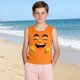 thumbnail image 4 of Niño Pequeño Niños Camisola 3-15 Años Niños sin Mangas Gradiente Impresión Tela Suave para la Fiesta de Boda en Casa, 4 of 8