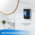 thumbnail image 2 of Automatic Soap Dispenser Wall-Mounted, Hand Soap Dispenser Touchless Electric Sensor Pump  Operated for Office  Kitchen Bathroom, Hotel Restaurant, 600ml/21fl.oz, 2 of 6