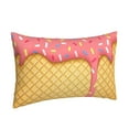 thumbnail image 2 of Fotbe Pink Ice Cream Pillow Cases - Envelope Closure - Luxury, Extra Soft, Cooling Pillow Covers - Wrinkle, Fade, Stain Resistant-20"x30", 2 of 9