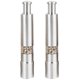 thumbnail image 1 of 2PCS Manual Salt and Pepper Grinder Set Stainless Steel Push Button Grinder Thumb Grinder for Black Pepper Sea Salt, 1 of 5