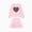 Pink, variant on PatPat Outfit Set Heart Graphic Long Sleeve Top and Houndstooth Skirt Set 2 Piece Kids Clothes 4-12Y