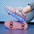thumbnail image 3 of Kids LED Roller Skate Shoes with Wheel Light up Roller Shoes Kids Skates Sneakers Gift for Girls Boys Children, 3 of 20