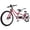 Red, variant on Raiatea 500W Tandem E-bike, 7-speed, Disc Brake, 48V 17.5AH Battery, 20mph, 40mi, for Women, Men, Black