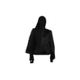 thumbnail image 3 of Dealer Leather  Womens Textile Jacket with Black Hoodie, Gold Wings & Heart - Medium, 3 of 4