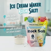 Nostalgia Rock Salt for Ice Cream Makers, 8 lb Pouch